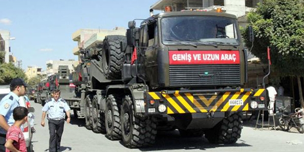 Suriye sınırına askeri sevkiyat