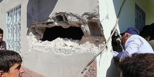 Bir eve daha havan mermisi düştü