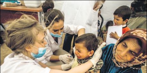 Sınırda sağlık seferberliği