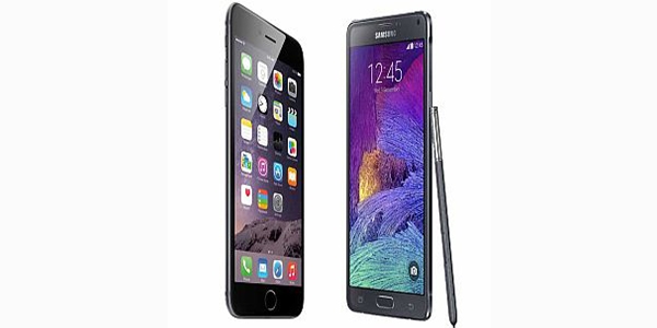 Galaxy Note 4 İphone 6 Plus'a meydan okudu!