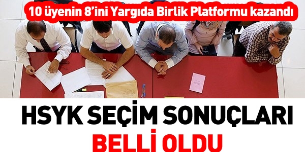 HSYK seçimlerinde sonuçlar kesinleşti
