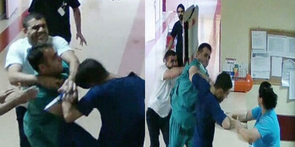 Doktor hemşireye makasla saldırdı!