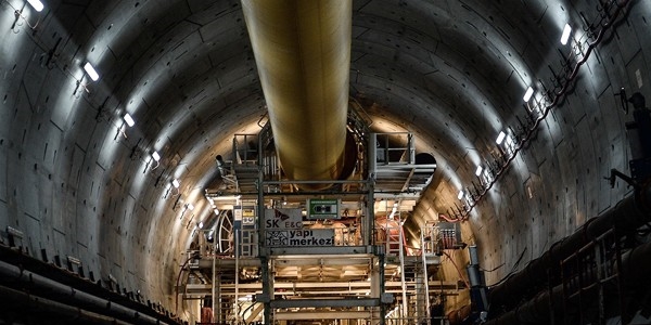 Avrasya Tüneli'nde bin 180 metreye ulaşıldı