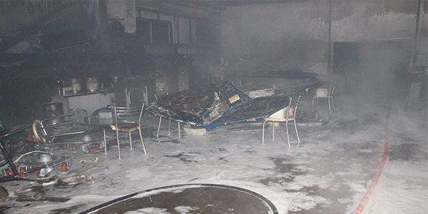 Sakarya �niversitesinde yang�n