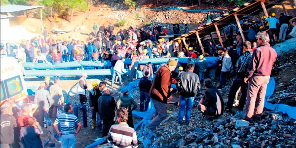 Yerin 400 metre altında işçiler oksijensiz
