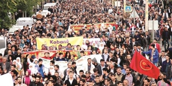 Kobani eylemlerinde korkulan olmadı