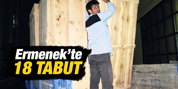 Ermenek'e 18 tabut getirildi