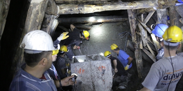 Ermenek'teki maden oca��ndaki �al��malar