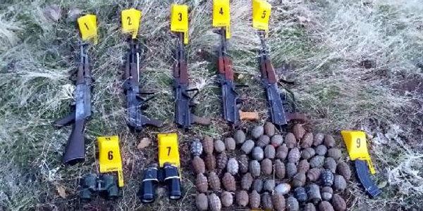 PKK'ya ait mühimmat ele geçirildi