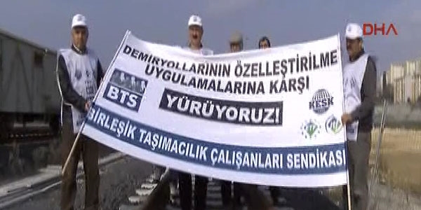 Özelleştirilmeye karşı Ankara'ya yürüyorlar
