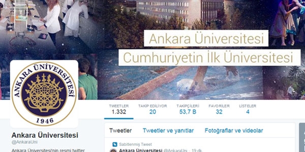 Ankara Üniversitesi: Twitter hesabımız hacklendi