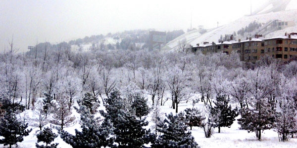 Şehir beyaza büründü