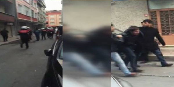 Gaspçı polisle çatıştı