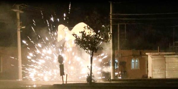 Yaptığı bomba elinde patladı