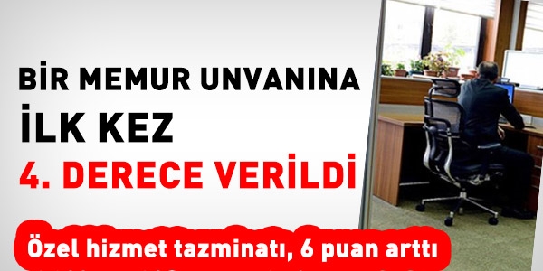 Yurt Yönetim Memuruna 4. derece kadro