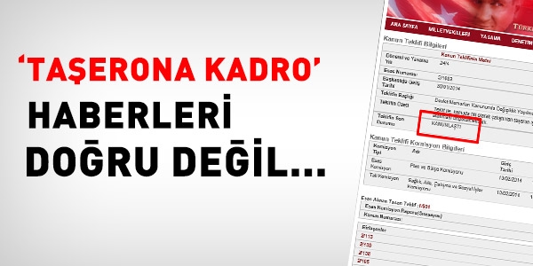 Taşerona kadro haberleri doğru değil