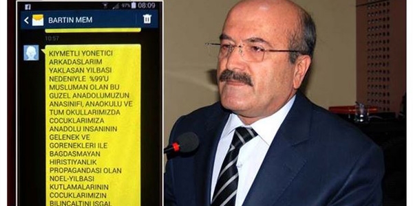 MEM müdürü: Yılbaşı kutlaması Hristiyanlık propagandasıdır