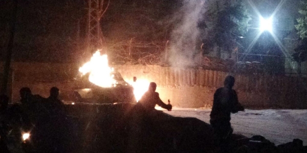 Hakkari'de İzinsiz gösteriye polis müdahalesi