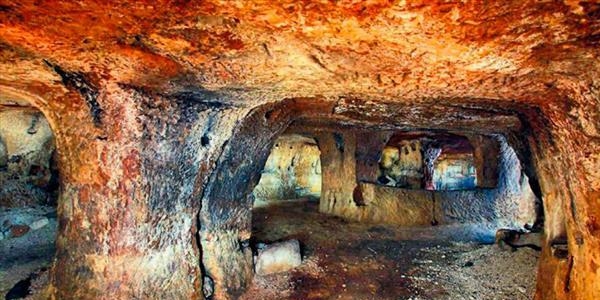 TOKİ Nevşehir'de yeraltı şehri buldu