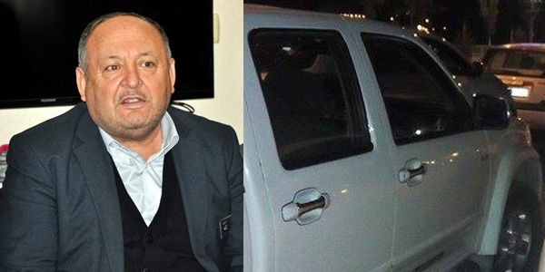 Belediye başkanının aracına silahlı saldırı