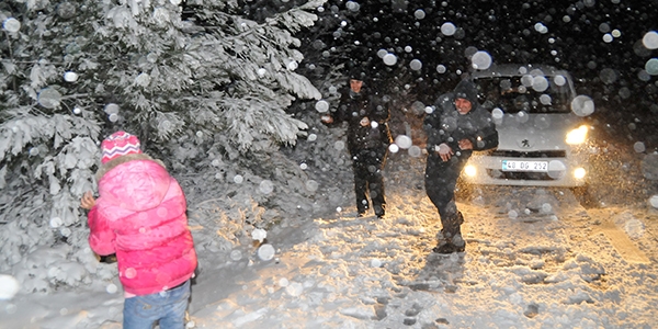 Bodrum'a 12 yıl sonra kar yağdı