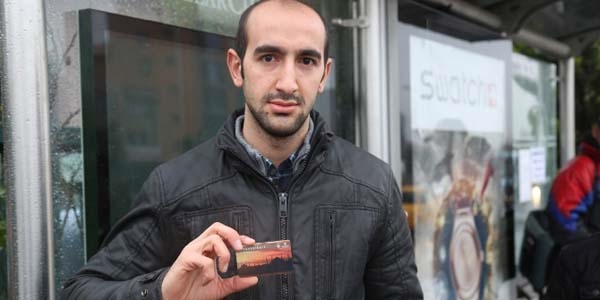 Usulsüz kart kullanan şahıs vicdanına yenildi