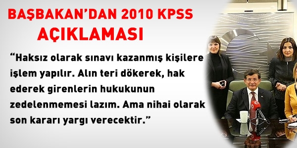 Davutolu'dan 2010 KPSS aklamas