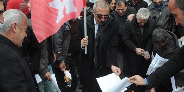KESK üyelerinden maaş zammı protestosu