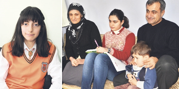 TEOG'da birinci olan alt�n k�zlar