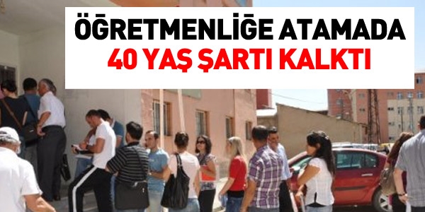 MEB, 40 yaş şartını kaldırdı