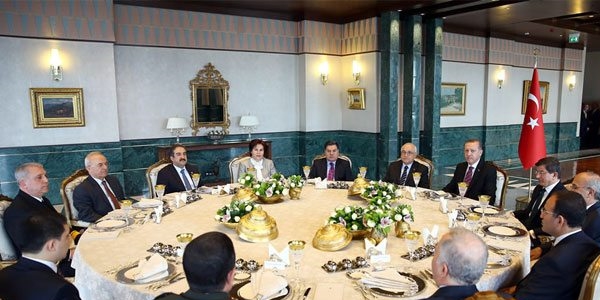 Erkler ilk kez Cumhurbaşkanlığı Sarayı'nda buluştu