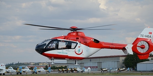Ambulans helikopterlerle 18 bin hasta taşındı