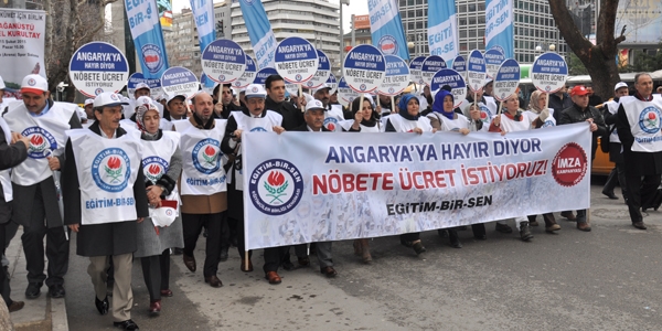 Eğitim-Bir-Sen'den nöbet ücreti için imza kampanyası