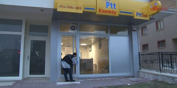 Başkentte kar maskeli PTT şubesi soygunu