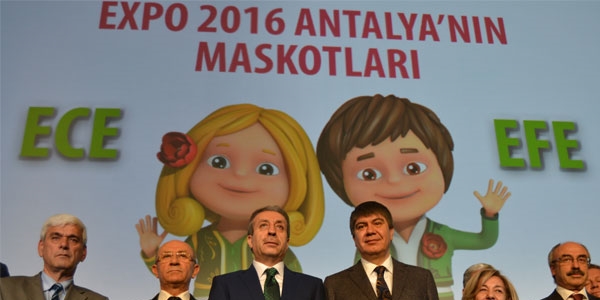 Expo 2016'nın maskotları: 'Ece' ve 'Efe'