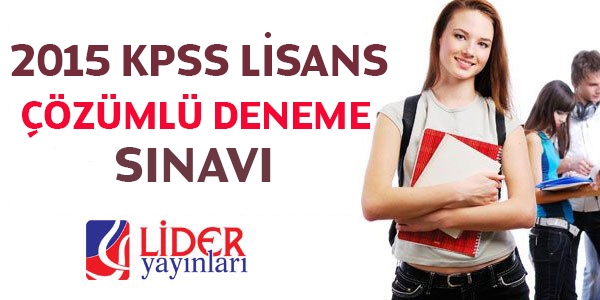 2015 Lisans deneme sınavı