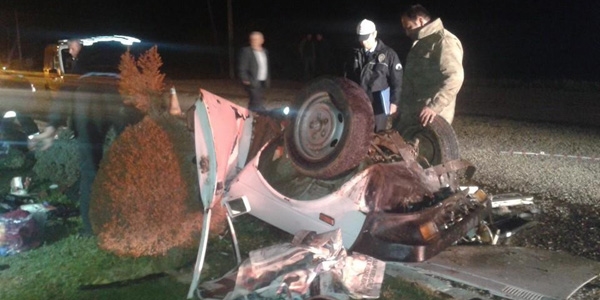 Denizli'de trafik kazası: 2 ölü, 5 yaralı