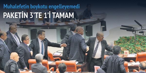 G�venlik Paketi'nin 3'te 1'i ge�ti