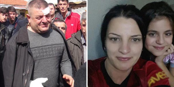 Polis memuru e�ini ve k�z�n� b�yle u�urlad�