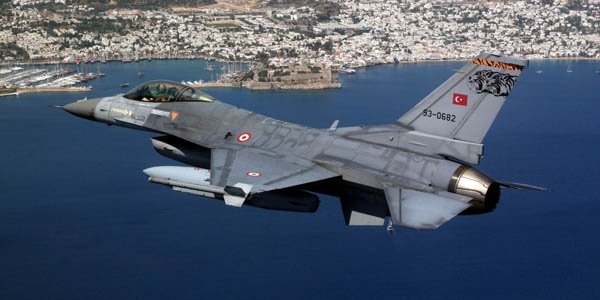 Trk F-16'larna Yunanistan ve Suriye tacizi