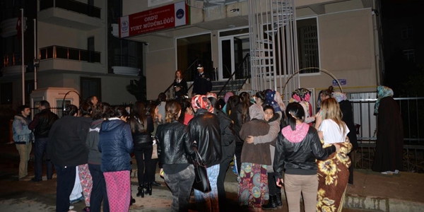 Ordu'da k�z ��renci yurdunda jenerat�r yang�n�