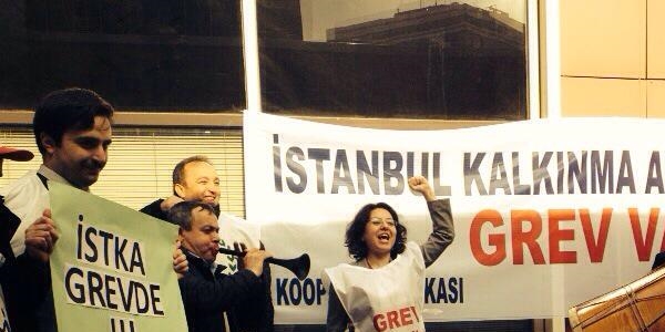 İstanbul Kalkınma Ajansı çalışanları grevde