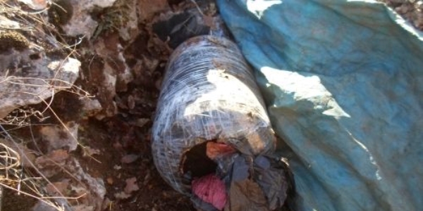 Amanoslar'da 90 kilogram patlayıcı ele geçirildi