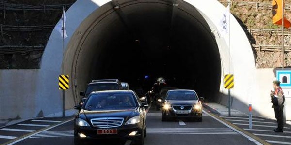 Tünelin açılış için takılan ekipmanlar söküldü!