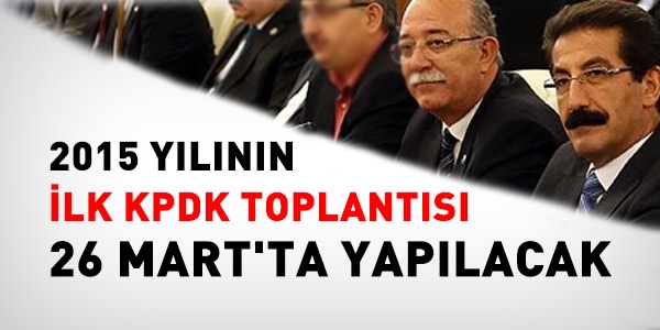 2015 yılı KPDK toplantısı yarın yapılacak