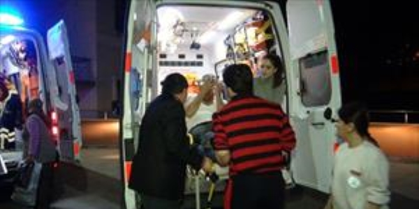 Ambulans ofr darp edildi