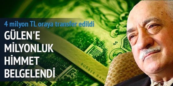 Milyonluk himmet transferi belgelendi