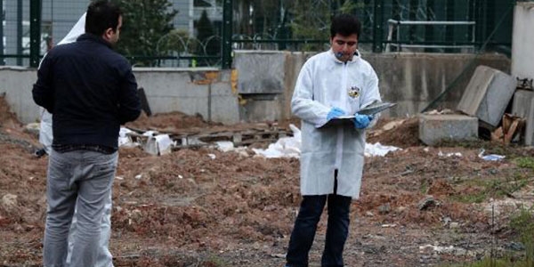Ümraniye'de boş arazide top mermisi bulundu