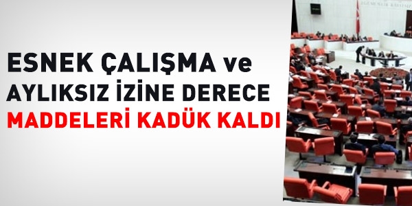 Yarı zamanlı çalışma düzenlemesi kadük kaldı
