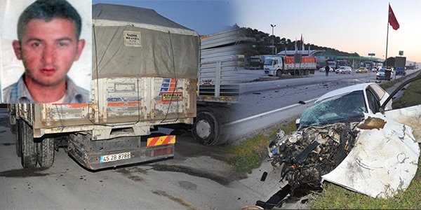 150 kilometre hızla kamyona çarpıp öldü
